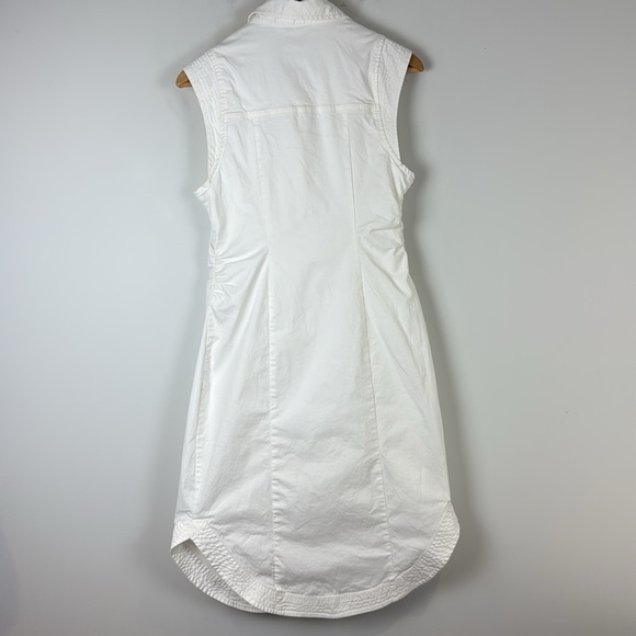 Anthropologie Pilcro white button front dress size 6 - Picture 3 of 9